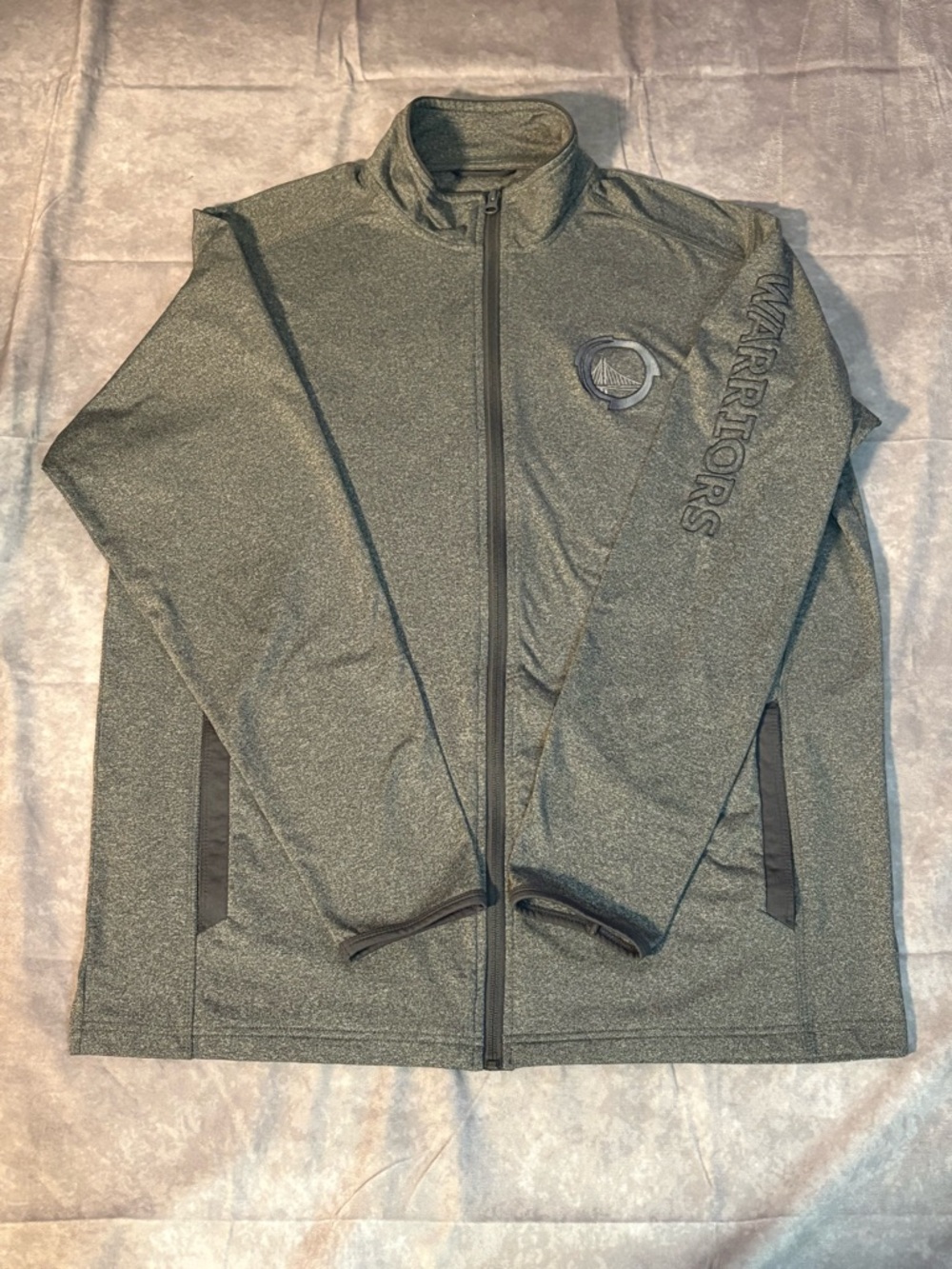 WARRIORSVIP San Francisco Warriors Gray Full-Zip Track Jacket - XL
